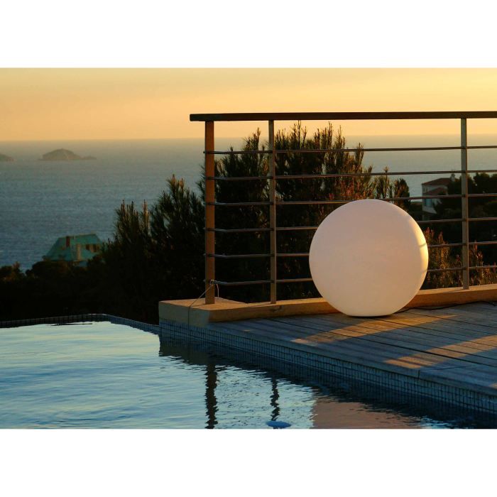 LUMISKY - Boule lumineuse filaire pour extérieur LED - blanc BOBBY - 40cm culot E27