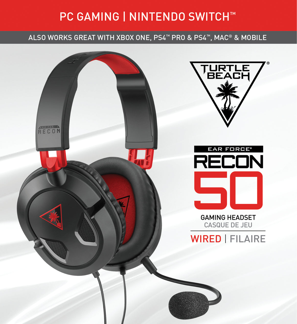 Casque Gaming Turtle Beach Recon 50PC Multiplateforme - TBS-6003-02