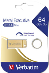 ClïÂ¿Â½ USB 3.2 Verbatim Executive MïÂ¿Â½tal - 64Go (Or)