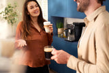 Machine a café Expresso broyeur - PHILIPS - EP2225/10 - Série 2200 - mousseur a lait - 2 cafés - Broyeur céramique - Noir brillant