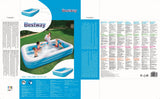 Piscine gonflable de luxe - BESTWAY - Enfant et famille - Bleu - 3 boudins - 305x183x56 cm