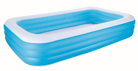 Piscine gonflable de luxe - BESTWAY - Enfant et famille - Bleu - 3 boudins - 305x183x56 cm