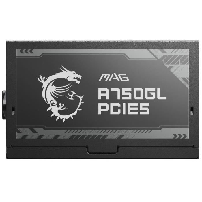 MSI Alimentation PC MAG A750GL PCIE5 - 750W 80+ Gold Modulaire