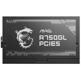 MSI Alimentation PC MAG A750GL PCIE5 - 750W 80+ Gold Modulaire