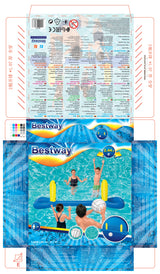 Jeu de piscine gonflable flottant Volley-ball - BESTWAY - 52133 - 244 x 64 x 76 cm
