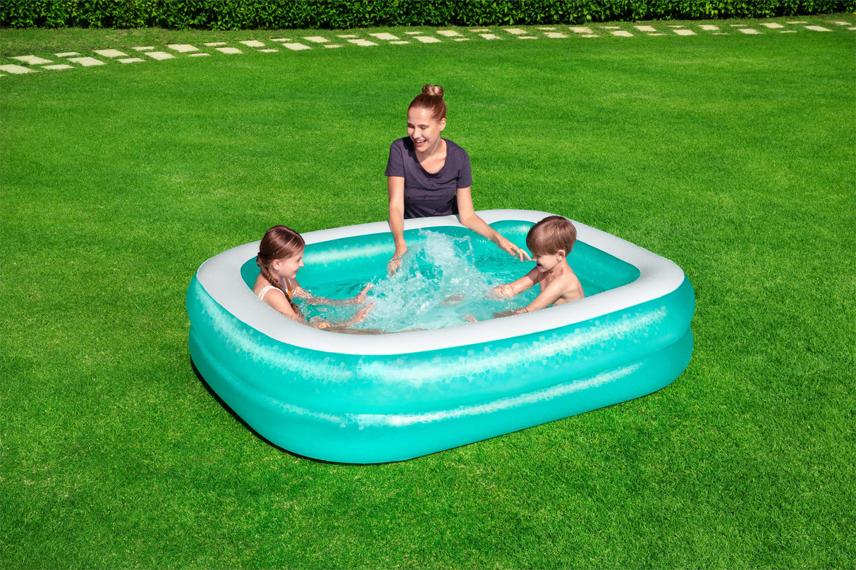 Piscine gonflable pour enfants- Bestway - Rectangulaire  - 201 x 150 x 51 cm - Bleu