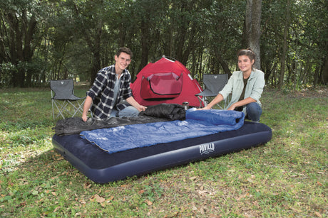 Matelas gonflable camping - BESTWAY - 2 places - 1,91 m x 1,37 m x 22 cm
