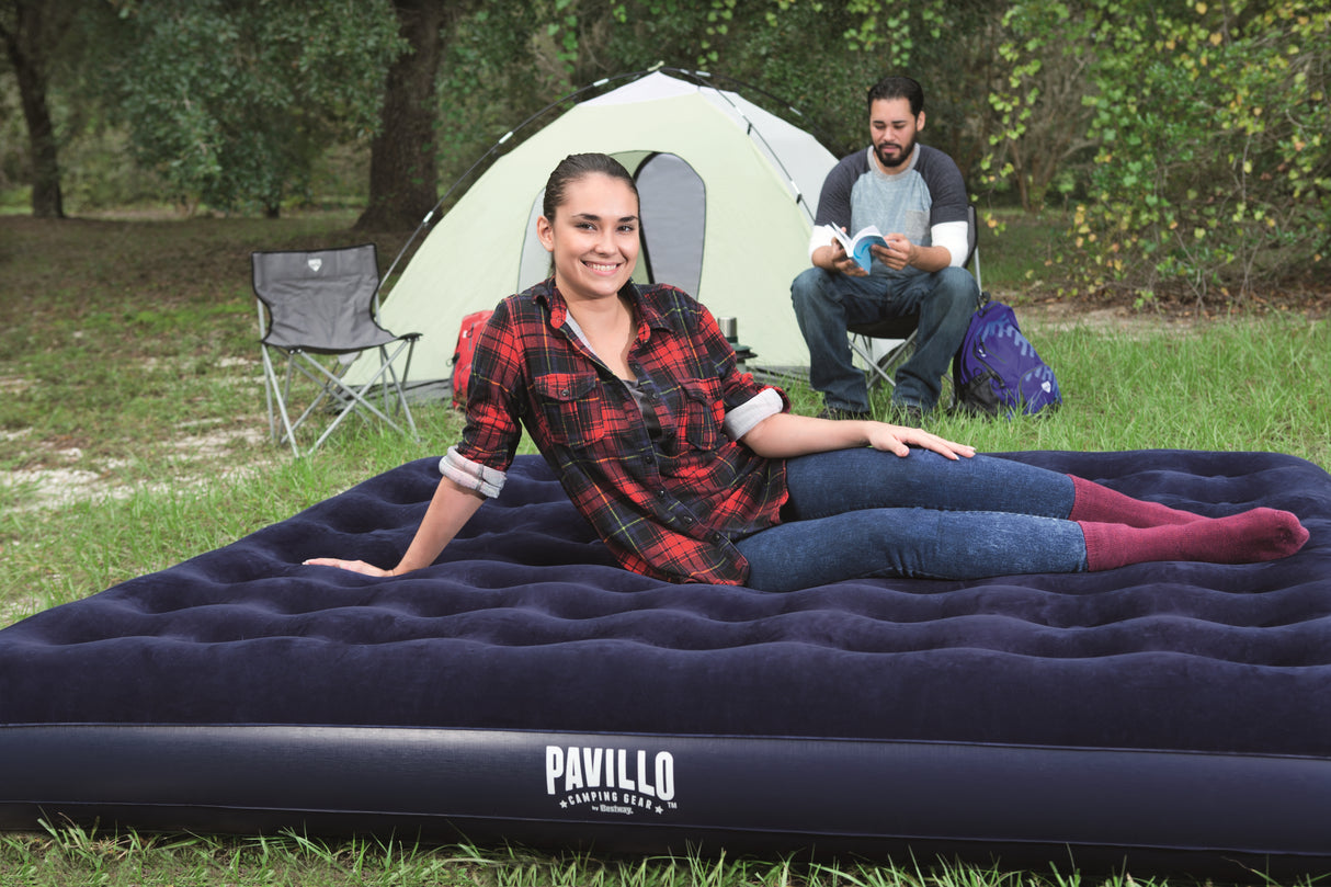 Matelas gonflable camping - BESTWAY - 67004 - 2 places - 2,03 m x 1,83 m x 22 cm