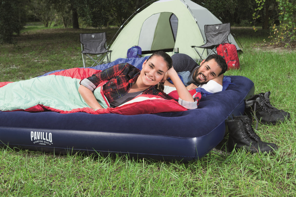 Matelas gonflable camping - BESTWAY - 67004 - 2 places - 2,03 m x 1,83 m x 22 cm
