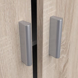 Armoire multi usages - Armoire auxiliaire a 2 portes, Range chaussures - L55xP36xH108cm - Décor chene -DEMEYERE