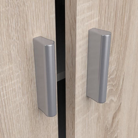 Armoire multi usages - Armoire auxiliaire a 2 portes, Range chaussures - L55xP36xH108cm - Décor chene -DEMEYERE