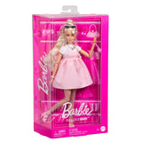 Barbie-Deluxe Style-Poupée Barbie Blonde a Robe Rose Pastel - 4ans+ - HYV27