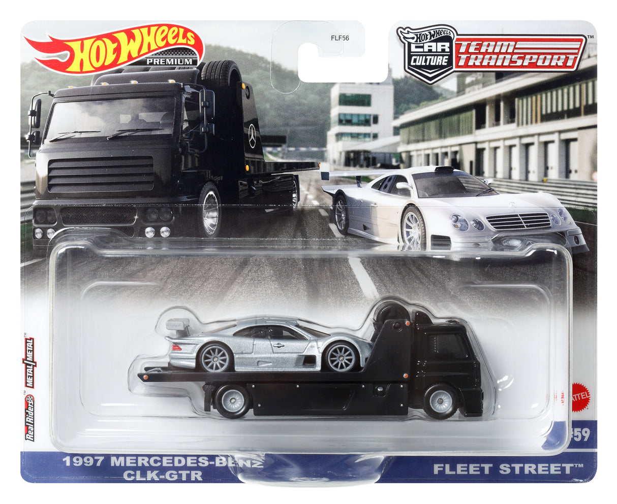 Hot Wheels - Véhicule et Transporteur (modele aléatoire) - Camion / Petite voiture - Des 3 ans FLF56