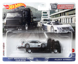 Hot Wheels - Véhicule et Transporteur (modele aléatoire) - Camion / Petite voiture - Des 3 ans FLF56
