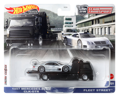 Hot Wheels - Véhicule et Transporteur (modele aléatoire) - Camion / Petite voiture - Des 3 ans FLF56
