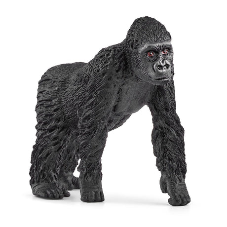 Figurine famille de Gorilles des Plaines, avec 1 maman gorille et ses 2 bébés, pour enfants des 3 ans - Schleich 42601 Wild life