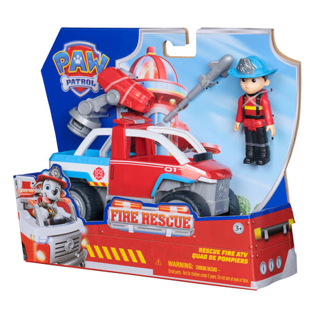 Paw Patrol -Figurine Ryder + véhicule - des 3 ans - Fire Rescue - La Pat'Patrouille