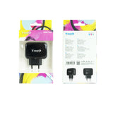 Chargeur secteur TooQ 2 port USB-A 17W (Noir)