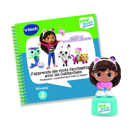 VTECH - MAGIBOOK STORY'FRIENDS (J'APPRENDS DES MOTS PANDASTIQUES AVEC LES GABBYCHATS + PERSONNAGE) - Multicolore