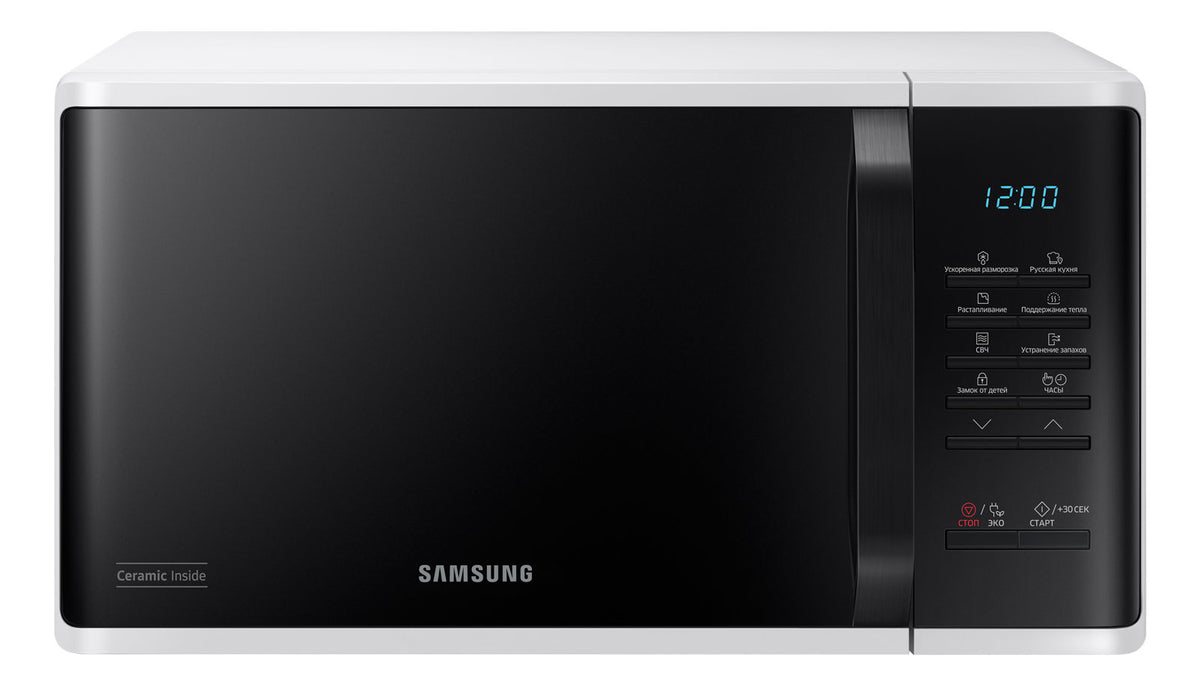 Micro-ondes SAMSUNG Solo - Blanc - 23 L - 800 W -  Cavité céramique émail