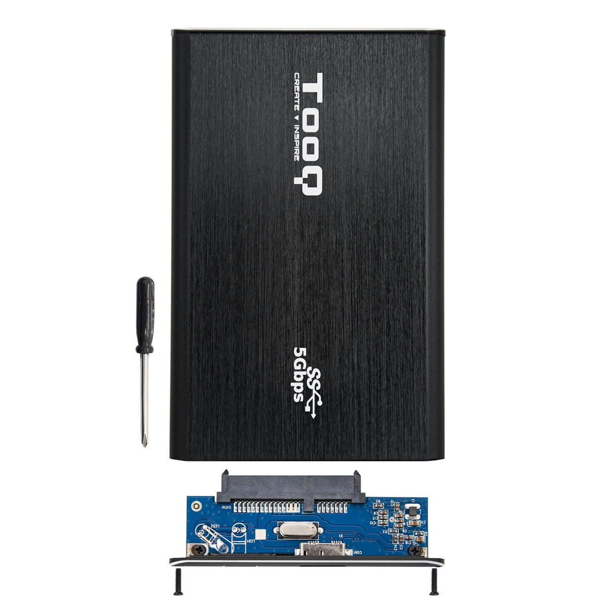 Boitier externe USB 3.0 TooQ TQE-2529 - S-ATA 2,5" (Noir)