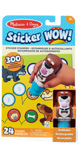Pack tampon d'autocollants + bloc d'activités + tampon - des 3 ans - Melissa & Doug