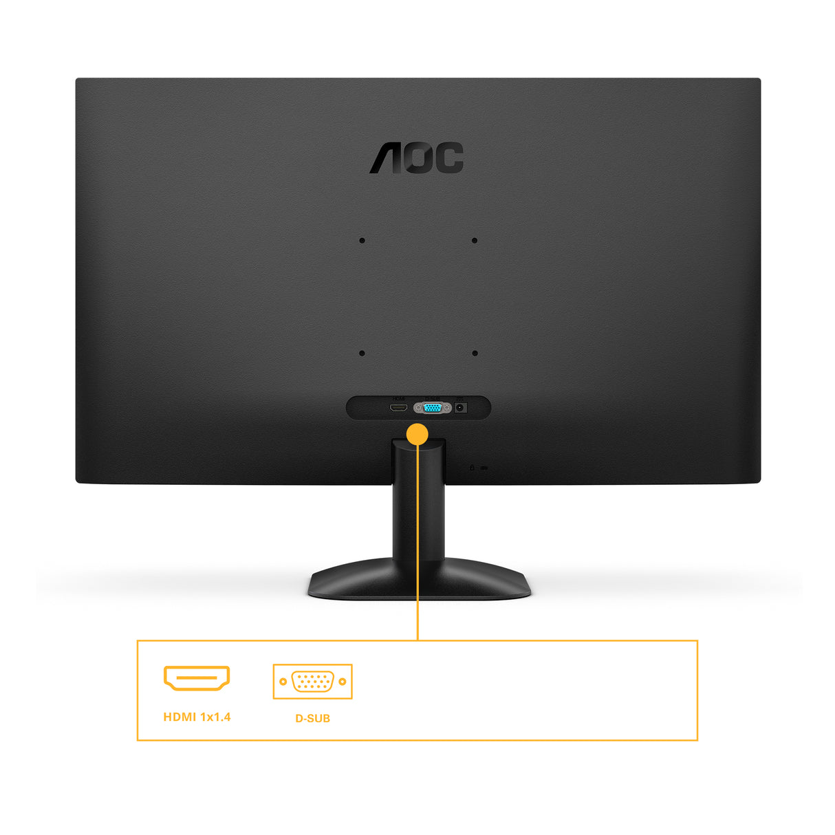 Ecran 24" AOC Basic B3 24B35HM2 Full HD 100Hz (Noir)