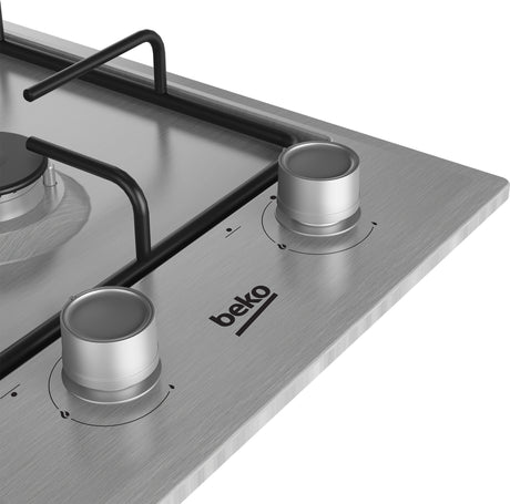 Table de cuisson ŕ gaz - BEKO - 2 foyers - 30 cm - Inox - HDCG32220FX