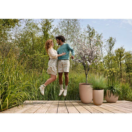 Pot de fleur haut - ELHO - Sereh Haut 30 - 22 L - L 30 x B 29.5 x H 41 cm - Marron - Balcon/intérieur/extérieur