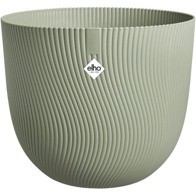 Pot de fleur rond - ELHO - Sereh Rond 60 - 110 L - Ř 59 x H 51 cm - Vert - Intérieur/extérieur