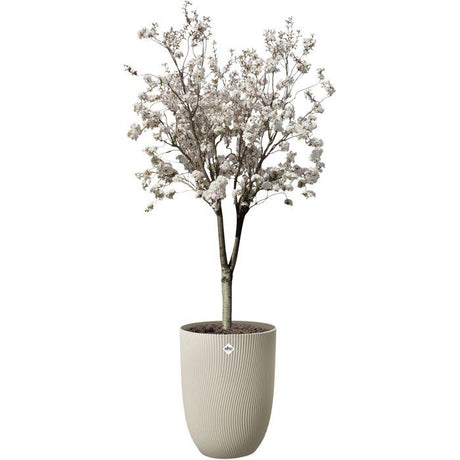 Pot de fleur haut - ELHO - Sereh Haut 40 - 50 L - Ř 39 x H 53 cm - Beige - Balcon/intérieur/extérieur