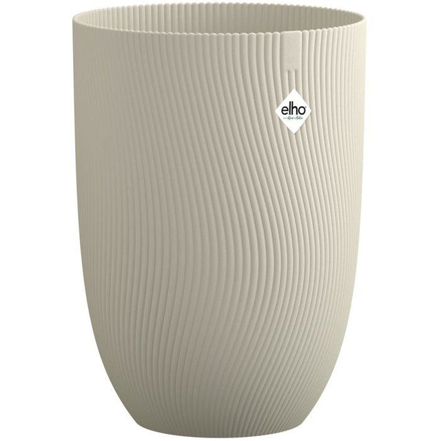 Pot de fleur haut - ELHO - Sereh Haut 40 - 50 L - Ř 39 x H 53 cm - Beige - Balcon/intérieur/extérieur