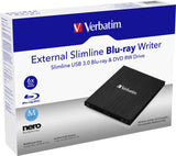 Graveur Blu-Ray externe Verbatim Slimline (Noir)