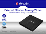 Graveur Blu-Ray externe Verbatim Slimline (Noir)