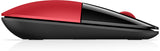 Souris sans fil HP Z3700 - Rouge Cardinal