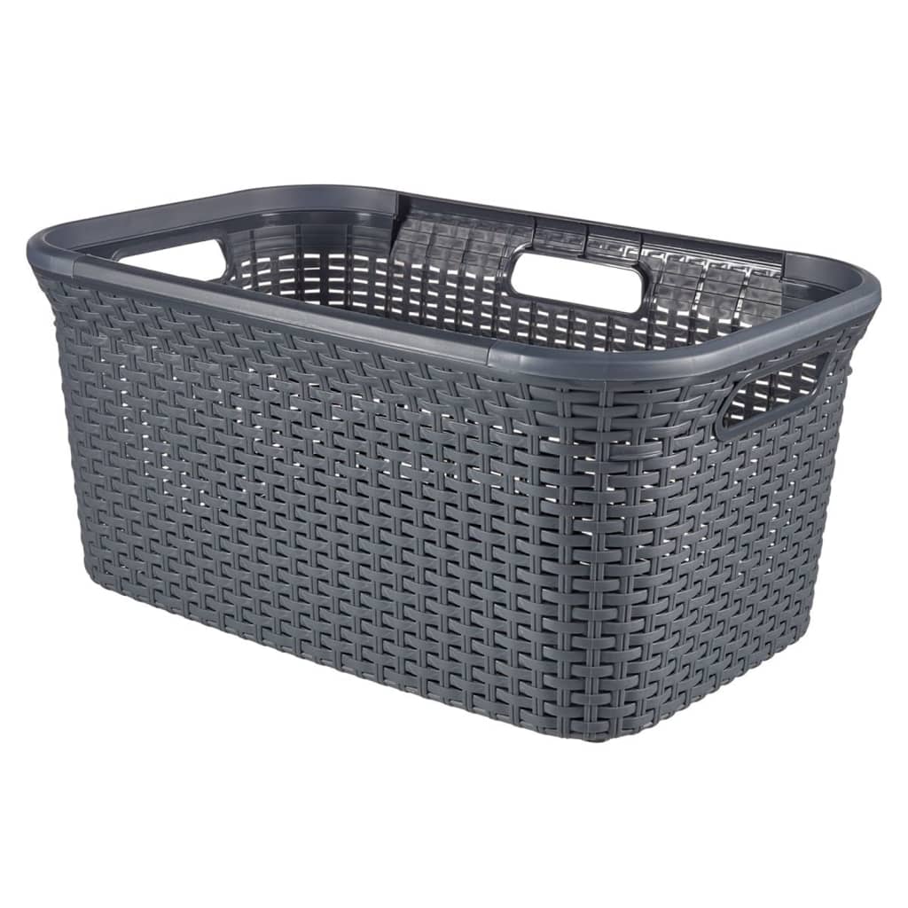 Curver Panier à linge Style 45 L Anthracite