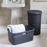 Curver Panier à linge Style 45 L Anthracite