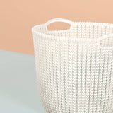 Curver Knit Round Storage Basket L 30 L Cream White