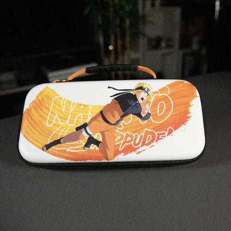 Housse de protection et transport - KONIX - Naruto Shippuden Nintendo Switch 2 - Rangement accessoires - Motif Naruto - Blanc
