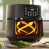 Friteuse sans huile - PHILIPS - HD9285/93 Airfryer - Connecté - Noir - Série 5000 - 7.2L