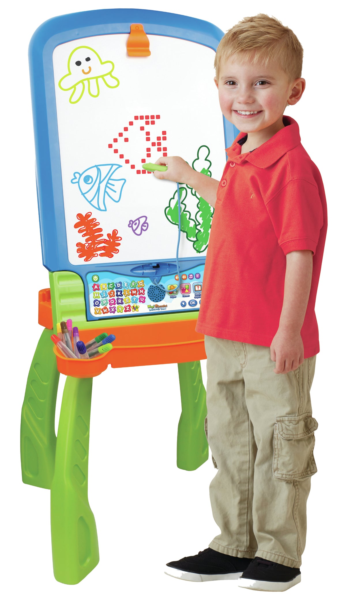 Chevalet Interactif 3 en 1 - VTECH - Magi - Multicolore - Pour Enfant de 3 Ans et Plus
