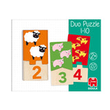 Puzzle en bois Goula - Duo Puzzle 1-10 pour compter