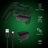 Kit Play & Charge pour 2 manettes - ONLAN - Xbox Series - Noir