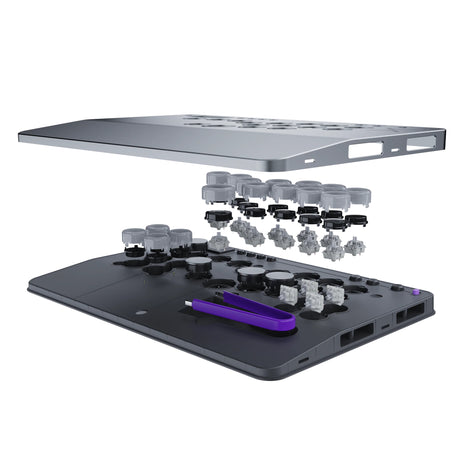 Manette de combat sans levier - Playstation - Victrix Pro KO Leverless Fight Stick - Gris
