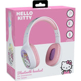 Casque audio - Sans fil - Konix - Hello Kitty - Bluetooth 5.3 PC, smartphones et tablettes - Autonomie 30 h - Blanc et rose