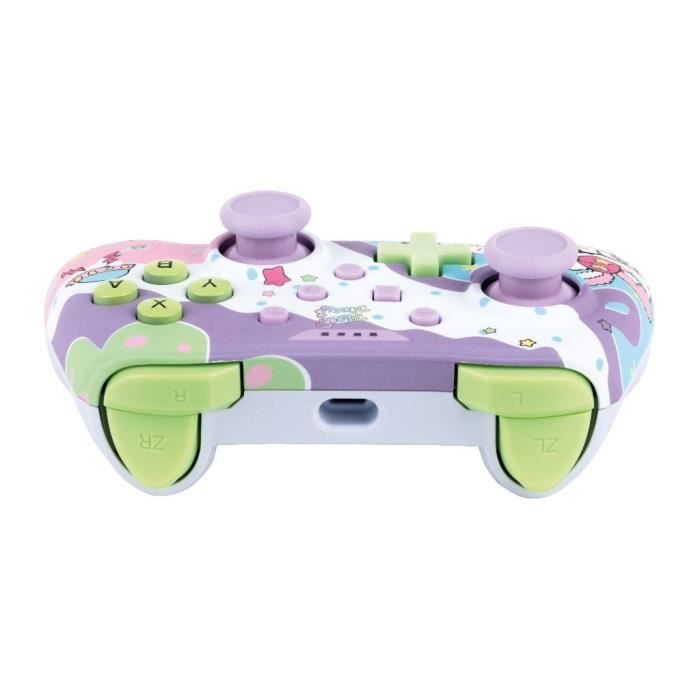 Manette filaire - KONIX - Hello Kitty - Nintendo Switch, Switch OLED et PC - Fonction vibration - Câble 3 m - Violet et rose