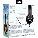 Casque gaming filaire - KONIX - One Piece - PC, PS4, PS5, Switch et Xbox - Microphone - Câble 1,5 m - Prise Jack 3,5 mm - Luffy