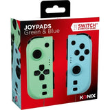 Manettes Joypads - Nintendo Switch et Switch OLED - KONIX - Autonomie 8 h - Fonction vibration - Vert et bleu