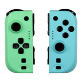 Manettes Joypads - Nintendo Switch et Switch OLED - KONIX - Autonomie 8 h - Fonction vibration - Vert et bleu