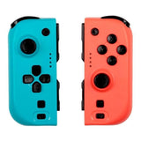 Manettes Joypads - Nintendo Switch et Switch OLED - KONIX - Autonomie 8 h - Fonction vibration - Bleu et rouge